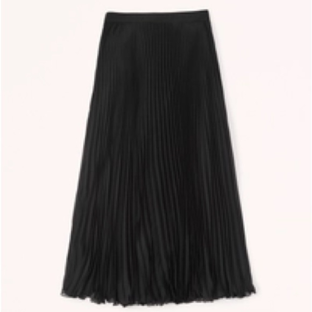 Abercrombie chiffon pleated midi skirt